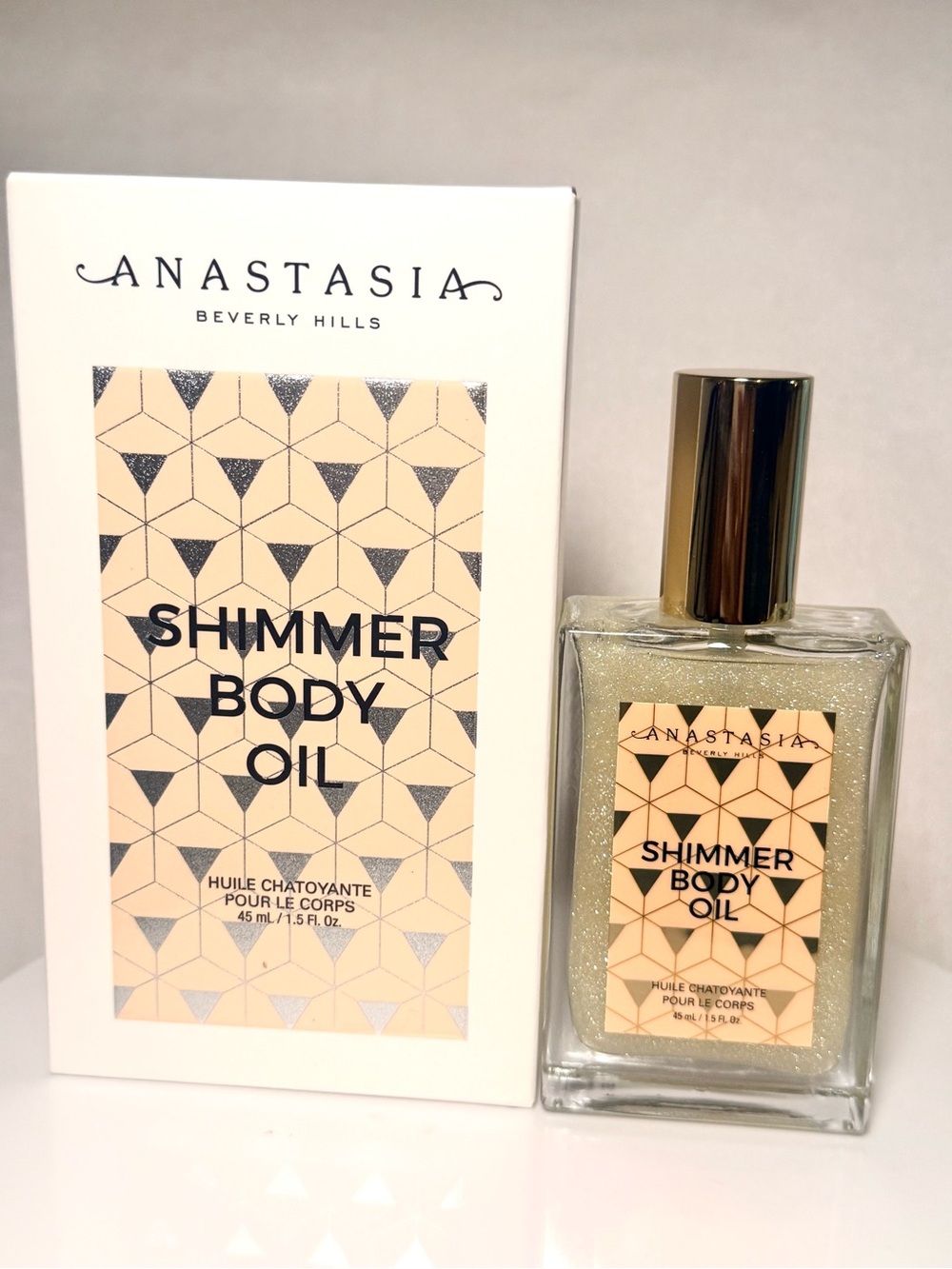 ANASTASIA Beverly Hills ABH white diamond Shimmer Body Oil - 1.5 Oz - Full Size